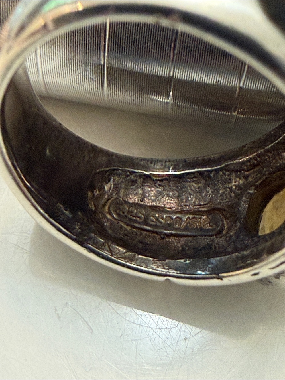 Espo Sterling silver and citrine ring, size 6 - Picture 5 of 5